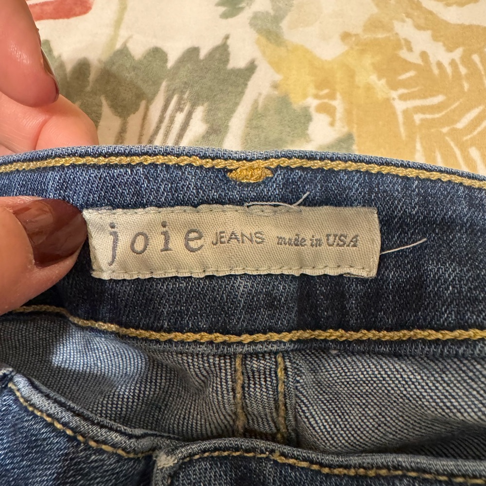 Joie Dark Blue Straight Leg Jeans - Picture 2 of 5